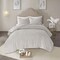 Madison Park Laetitia 3-Piece Cotton Chenille Medallion Comforter Set Grey King